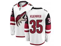 Men's Darcy Kuemper Breakaway White Away NHL Jersey Arizona Coyotes #35