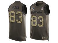 Men's Dwayne Allen #83 Nike Green Jersey - NFL New England Patriots Salute to Service Tank Top