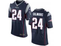 Men's Elite Stephon Gilmore #24 Nike Navy Blue Home Jersey - NFL New England Patriots