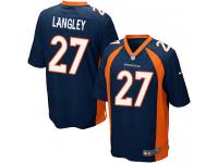 Men's Game Brendan Langley #27 Nike Navy Blue Alternate Jersey - NFL Denver Broncos