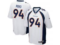 Men's Game Domata Peko #94 Nike White Road Jersey - NFL Denver Broncos