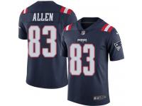 Men's Limited Dwayne Allen #83 Nike Navy Blue Jersey - NFL New England Patriots Rush