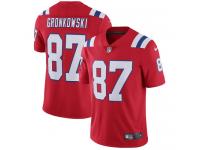 Men's Limited Rob Gronkowski #87 Nike Red Alternate Jersey - NFL New England Patriots Vapor Untouchable