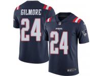 Men's Limited Stephon Gilmore #24 Nike Navy Blue Jersey - NFL New England Patriots Rush