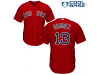 Men's Majestic Boston Red Sox #13 Hanley Ramirez  Red Alternate Home Cool Base MLB Jersey