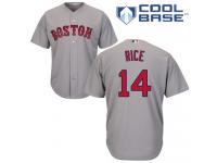 Men's Majestic Boston Red Sox #14 Jim Rice  Grey Road Cool Base MLB Jersey