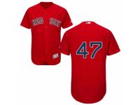 Men's Majestic Boston Red Sox #47 Tyler Thornburg Red Flexbase Authentic Collection MLB Jersey