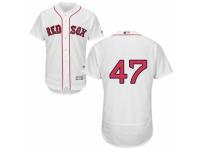 Men's Majestic Boston Red Sox #47 Tyler Thornburg White Flexbase Authentic Collection MLB Jersey