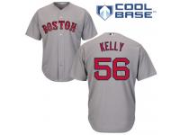 Men's Majestic Boston Red Sox #56 Joe Kelly  Grey Road Cool Base MLB Jersey