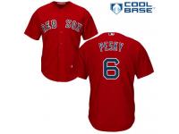 Men's Majestic Boston Red Sox #6 Johnny Pesky  Red Alternate Home Cool Base MLB Jersey