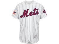 Men's New York Mets Majestic White Fashion  Stars & Stripes 2016 Independence Day  Flex Base Jersey