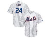 Men's New York Mets Robinson Cano Majestic White Royal Home Cool Base Player Jersey