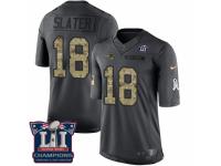 Men's Nike New England Patriots #18 Matthew Slater Limited Black 2016 Salute to Service Super Bowl LI Champions NFL Jersey