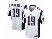 Men's Nike New England Patriots #19 Malcolm Mitchell Game White NFL Jersey