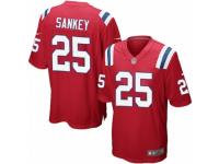 Men's Nike New England Patriots 25 Bishop Sankey Game Red Alternate NFL Jersey