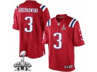 Men's Nike New England Patriots #3 Stephen Gostkowski Limited Red Alternate Super Bowl XLIX NFL Jersey