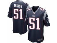 Men's Nike New England Patriots #51 Barkevious Mingo Game Navy Blue Team Color NFL Jersey
