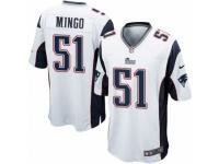 Men's Nike New England Patriots #51 Barkevious Mingo Game White NFL Jersey