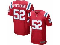 Men's Nike New England Patriots #52 Dane Fletcher Elite Red Alternate NFL Jersey
