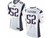 Men's Nike New England Patriots #52 Dane Fletcher Elite White NFL Jersey
