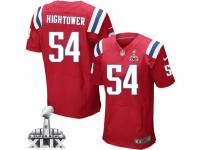Men's Nike New England Patriots #54 Dont'a Hightower Elite Red Alternate Super Bowl XLIX NFL Jersey