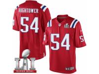 Men's Nike New England Patriots #54 Dont'a Hightower Limited Red Alternate Super Bowl LI 51 NFL Jersey