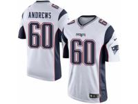 Men's Nike New England Patriots #60 David Andrews Limited White NFL Jersey