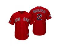 Men's Red Sox 2018 Postseason Alternate Scarlet Xander Bogaerts Cool Base Jersey