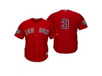 Men's Red Sox 2018 World Series Majestic Scarlet Sandy Leon Cool Base Player Number Jersey