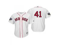 Men's Red Sox 2018 World Series Majestic White Chris Sale Cool Base Player Number Jersey