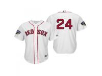 Men's Red Sox 2018 World Series Majestic White David Price Cool Base Player Number Jersey