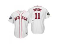 Men's Red Sox 2018 World Series Majestic White Rafael Devers Cool Base Jersey