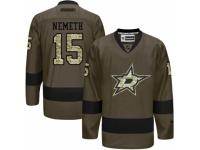 Men's Reebok Dallas Stars #15 Patrik Nemeth Premier Green Salute to Service NHL Jersey