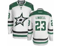 Men's Reebok Dallas Stars #23 Esa Lindell Premier White Away NHL Jersey
