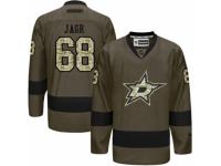 Men's Reebok Dallas Stars #68 Jaromir Jagr Premier Green Salute to Service NHL Jersey