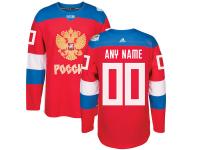 Men's Russia Hockey adidas Red World Cup of Hockey 2016 Premier Custom Jersey