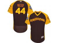 MLB Chicago Cubs #44 Anthony Rizzo Men Majestic 2016 All-Star Authentic Flexbase Collection Jersey (2)
