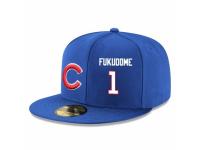 MLB Majestic Chicago Cubs #1 Kosuke Fukudome Snapback Adjustable Player Hat - Royal Blue White