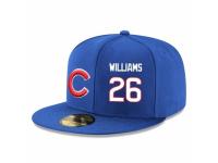 MLB Majestic Chicago Cubs #26 Billy Williams Snapback Adjustable Player Hat - Royal Blue White