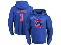 MLB Men Chicago Cubs #1 Kosuke Fukudome Royal Team Color Primary Logo Pullover Hoodie