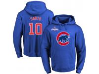 MLB Men Chicago Cubs #10 Ron Santo Royal Team Color Primary Logo Pullover Hoodie