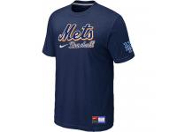 MLB Men New York Mets Nike Practice T-Shirt - Navy