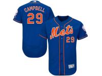 MLB New York Mets #29 Eric Campbell Men Royal Authentic Flexbase Collection Jersey
