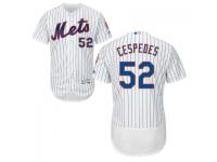 MLB New York Mets #52 Yoenis Cespedes Men White Authentic Flexbase Collection Jersey