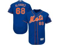 MLB New York Mets #68 Dario Alvarez Men Royal Authentic Flexbase Collection Jersey