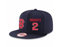 MLB 's New Era Boston Red Sox #2 Xander Bogaerts Stitched Snapback Adjustable Player Hat - Navy Blue Red