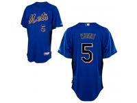 Navy Blue David Wright Men #5 Majestic MLB New York Mets 2011 BP Cool Base Jersey