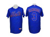 New York Mets #3 Curtis Granderson Authentic 3D Fashion Blue Jersey