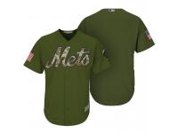 New York Mets Camo Olive Salute Official Cool Base Team Jersey