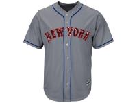 New York Mets Majestic Stars & Stripes 4th of July Cool Base Jersey - Gray